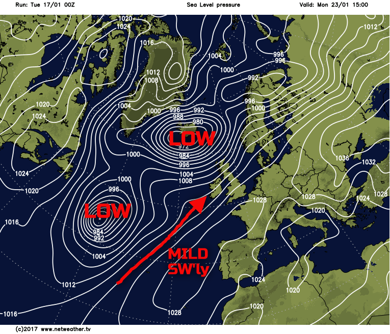 Change ahead as the high pressure sinks south