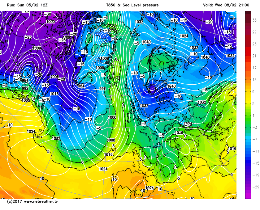 Unsettled Atlantic Gives Up To Cold & Settled From the East