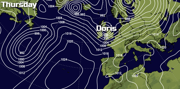 Storm Doris Inbound