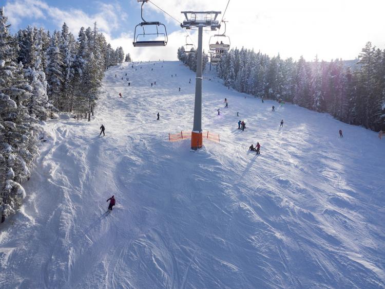 View of a piste at Bansko