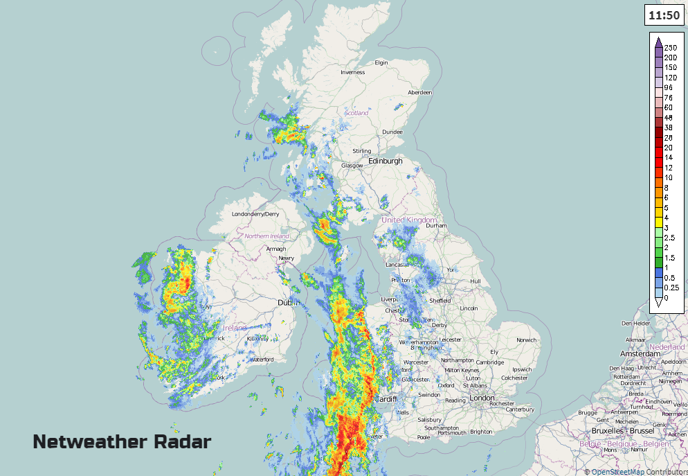 Keeping an eye on Summer Holiday rain