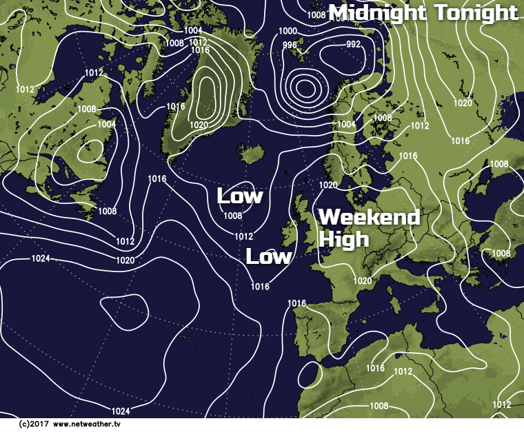 Low pressure moving in