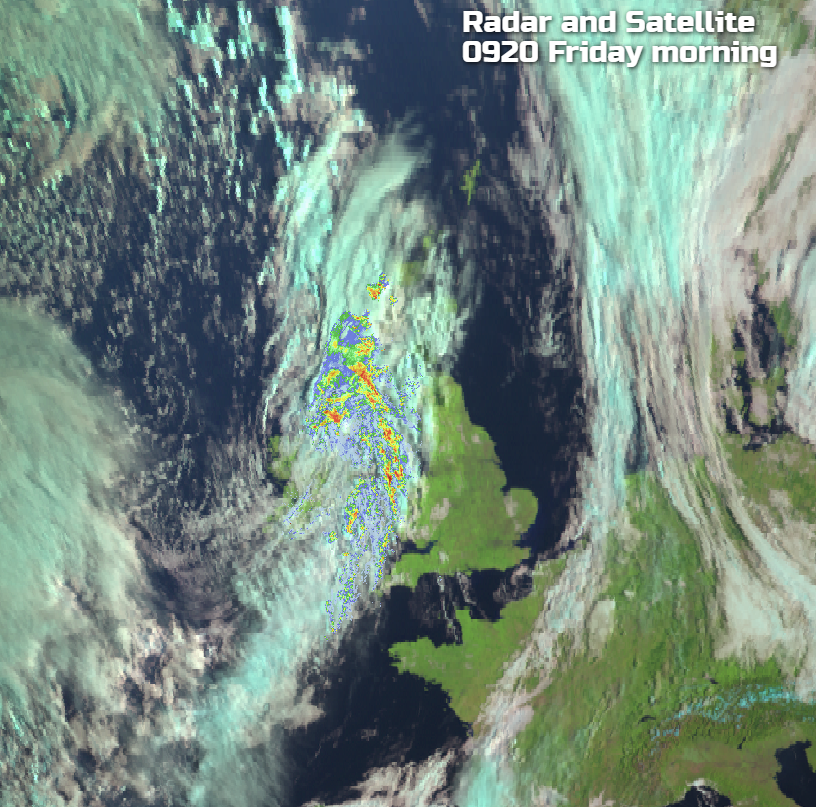 Radar and satellite this morning