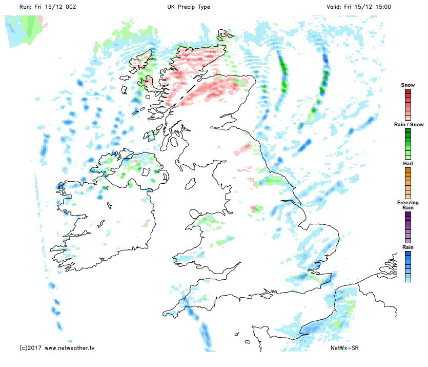 Winter showers this afternoon