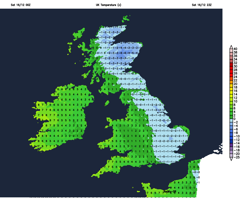 Coldest early in the night tonight