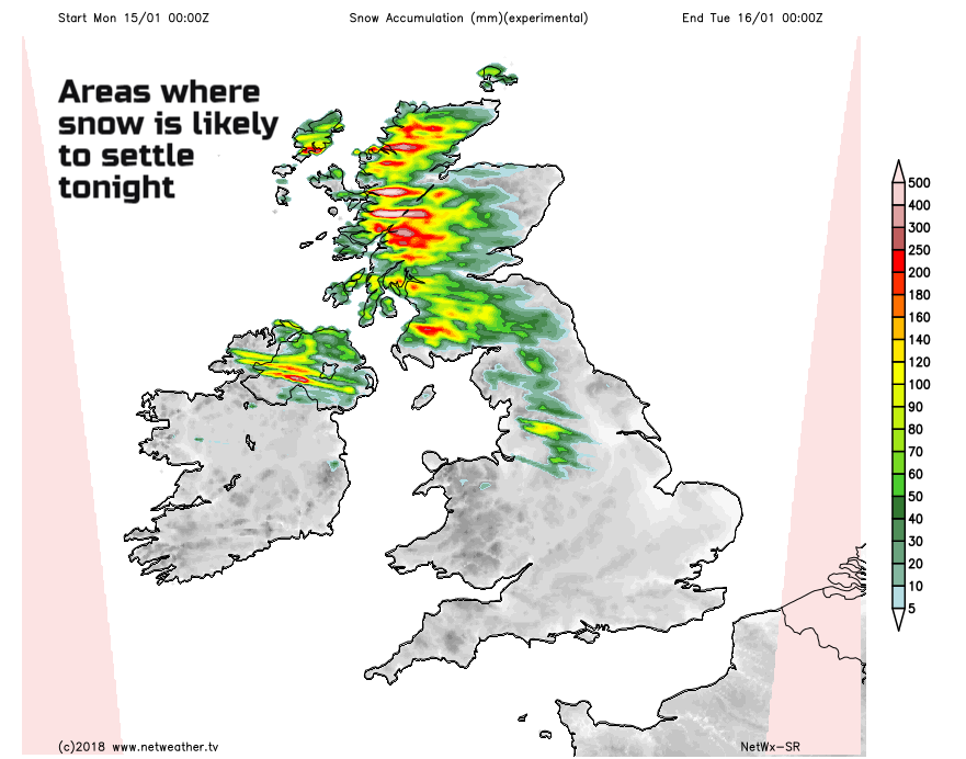 Weather warning for snow and ice for Donegal Weather warning for snow and ice for Donegal