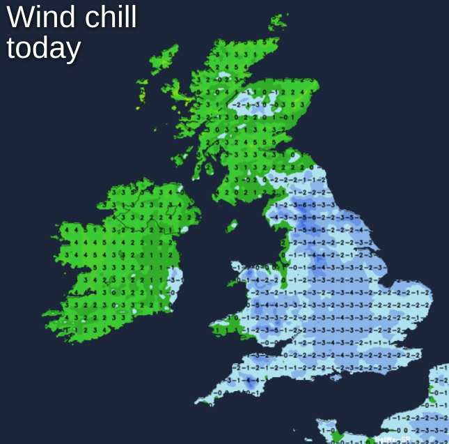 Wind chill today