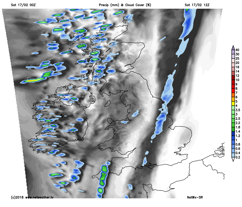 Rain and cloud today