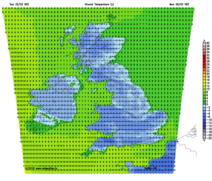 Frosty overnight