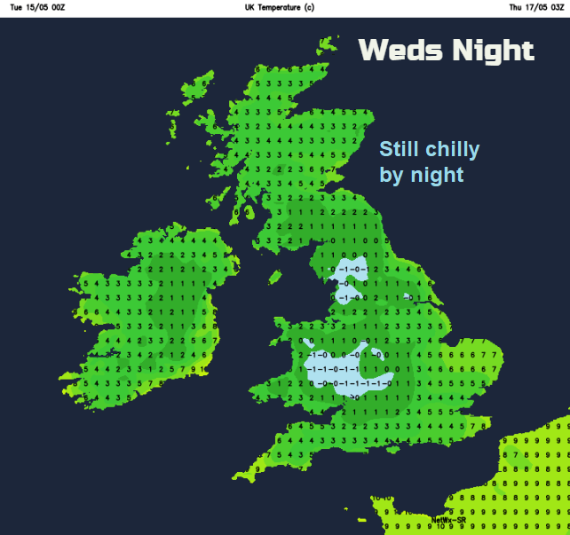 frost UK wednesday night