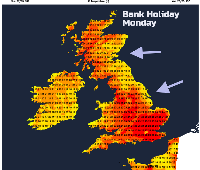 heat Bank Holiday UK