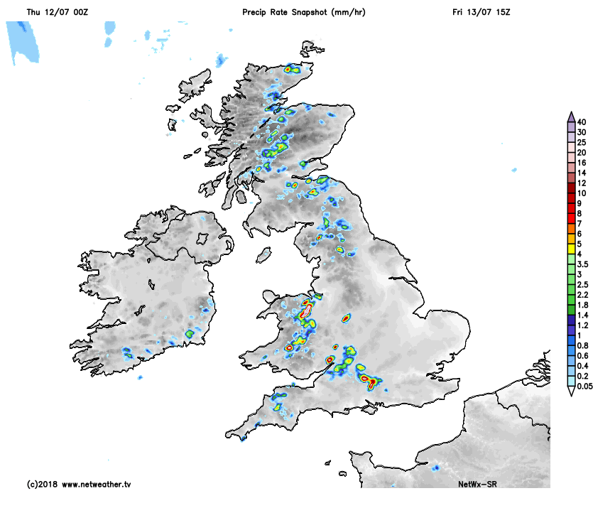 Showers and storms tomorrow