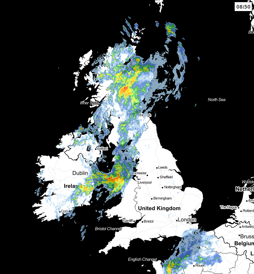 Radar at 0850 this morning