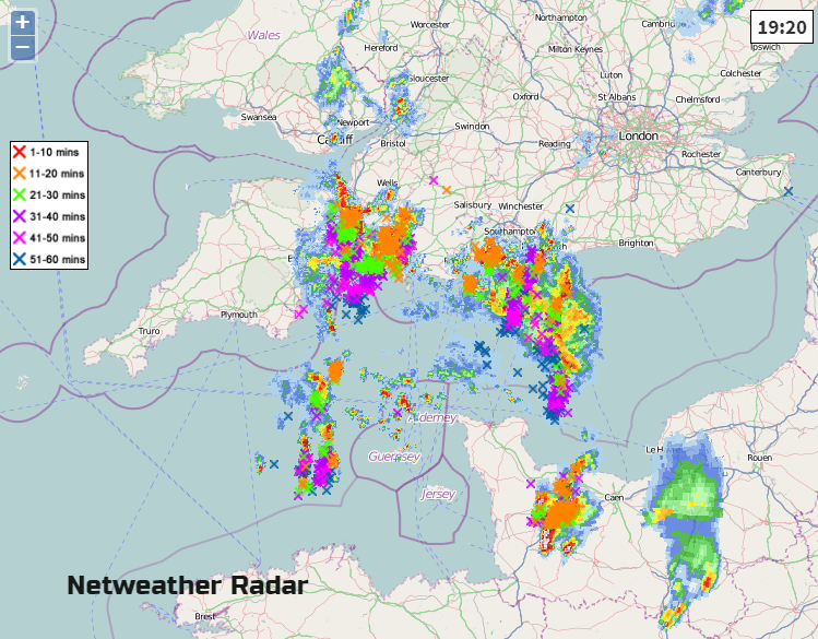 Radar, rain, weather