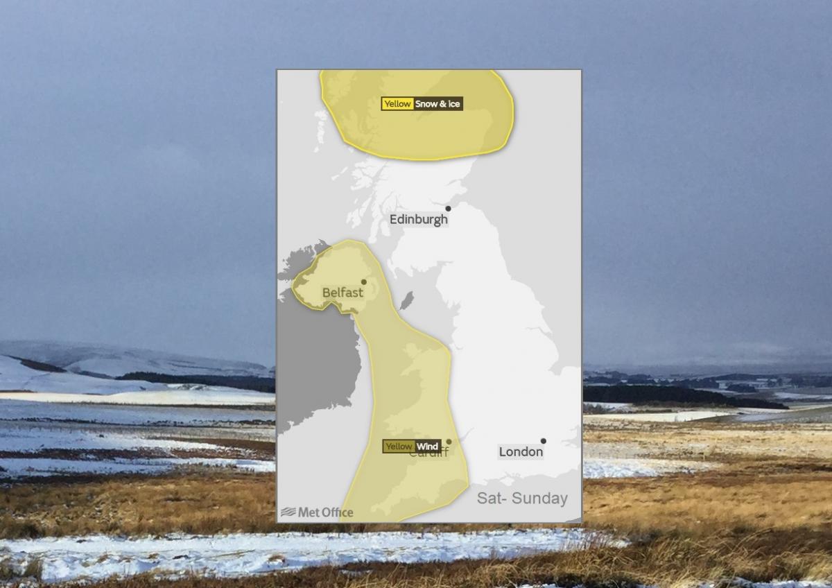 UK Weather : Weekend  deep low brings high winds & gales as snow showers and cold return.