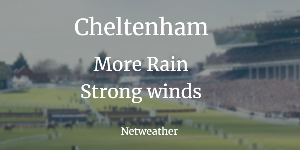 Horse Racing: Cheltenham weather - more rain by Tuesday, windy for Ladies Day.
