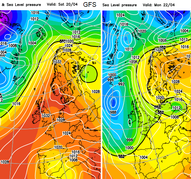 Easter Holidays UK weather settling down and warming up by next