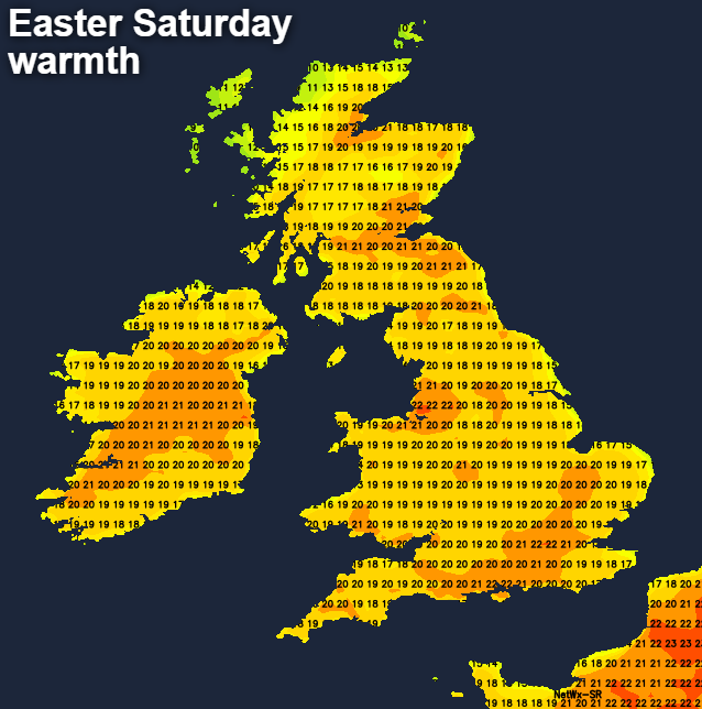 Temperatures on the up as Easter approaches