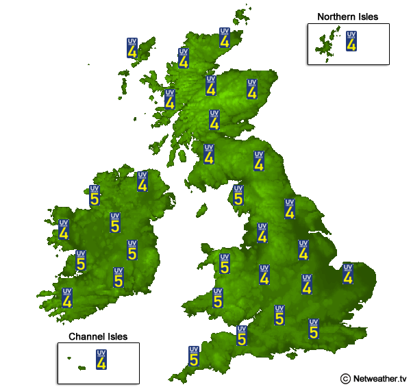 Moderate UV levels across the Easter weekend