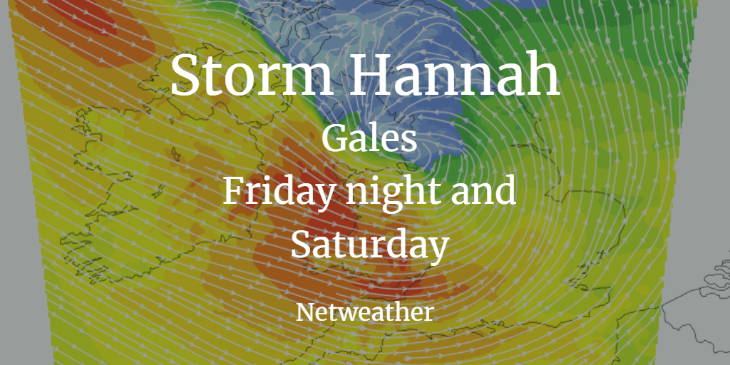 Storm Hannah: Atlantic low pressure with gales, where and when.
