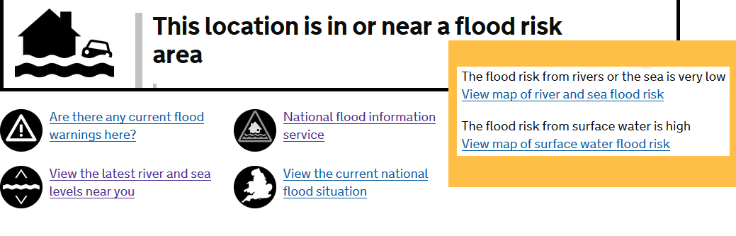 Flood risk options