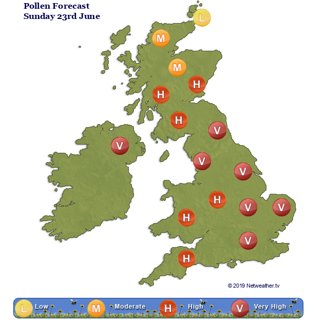 UK pollen count