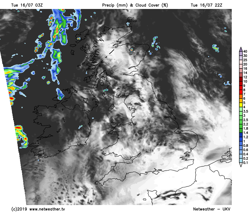 Lunar eclipse tonight - broken cloud and clear skies for many