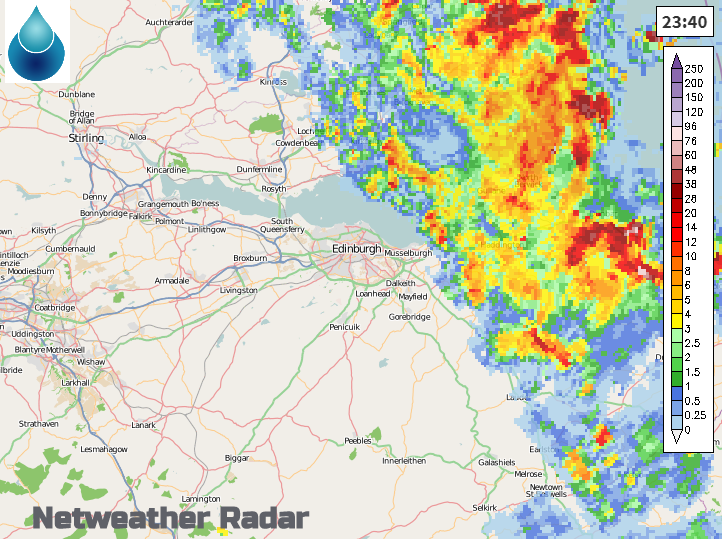 Will it rain in Edinburgh