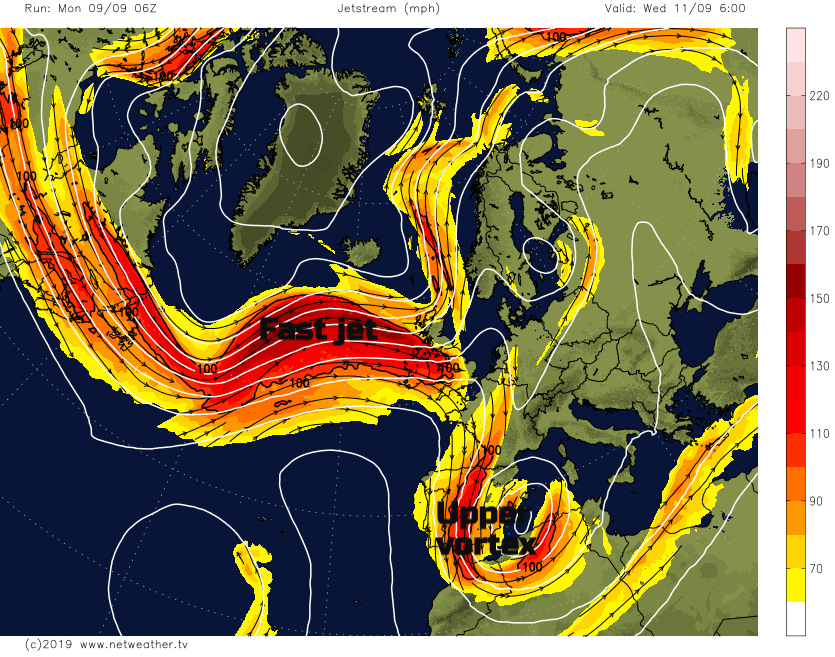 Netweather jetstream Weds