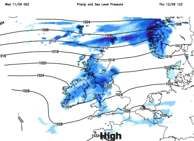 Ex Gabrielle rain Thursday UK