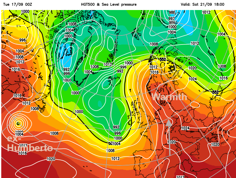 Saturday GFS pressure