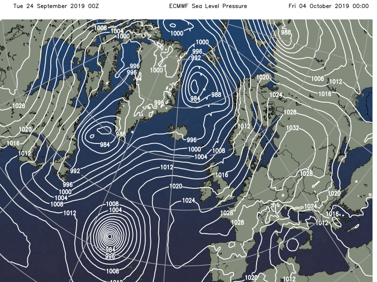 ECMWF output for Hurricane Lorenzo