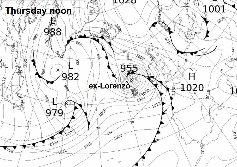 Is Hurricane Lorenzo Heading Towards The UK Later This Week?