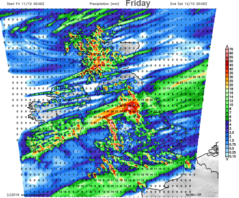 Friday rain UK