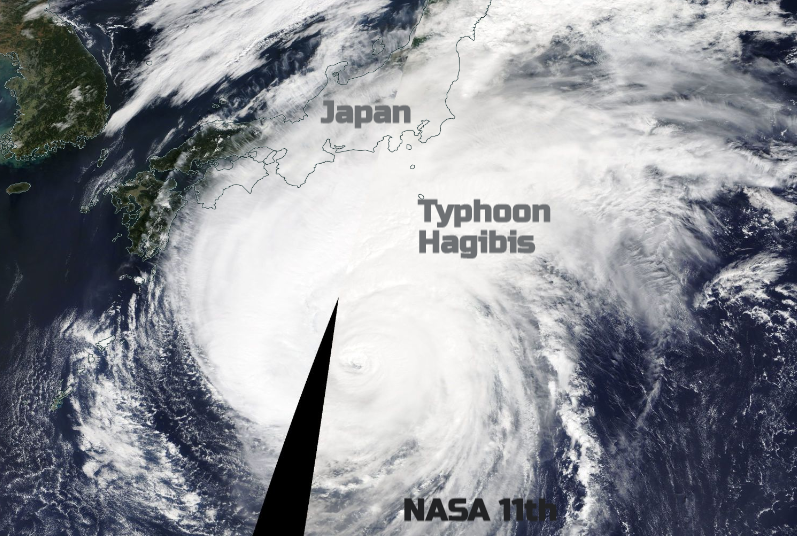 Typhoon Hagibis heading for Japan this weekend, concerns for F1 and Rugby World Cup