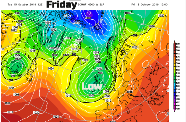 Friday low pressure ECM 