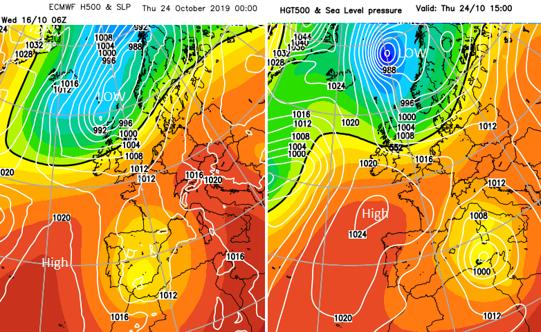 Half term forecast UK October holidays