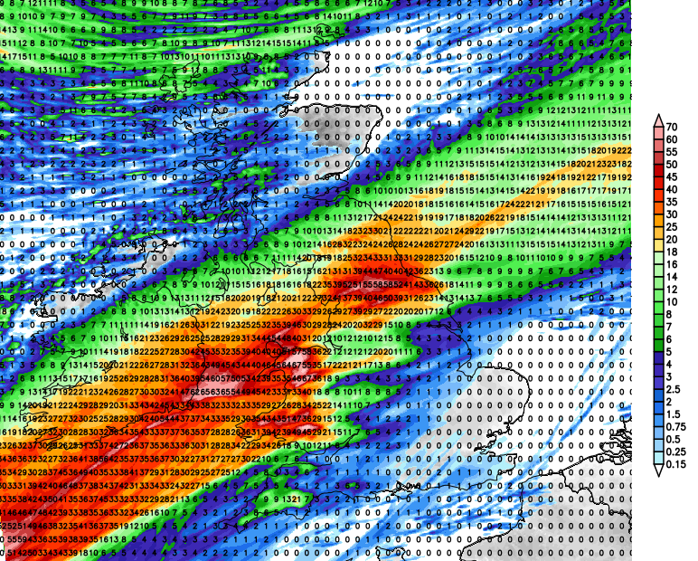 Rainfall totals map UK