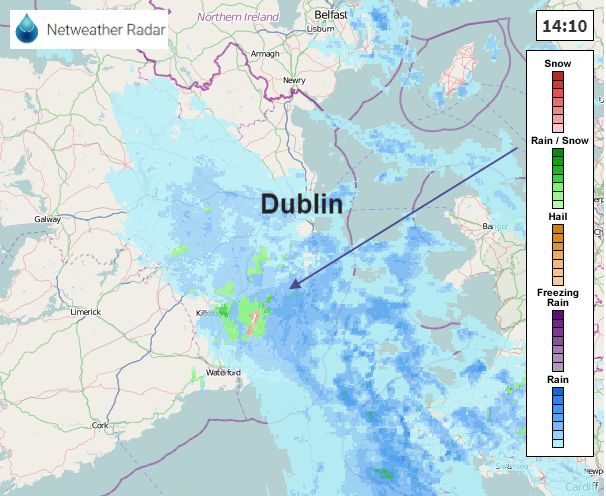 Netweather Radar rain and snow