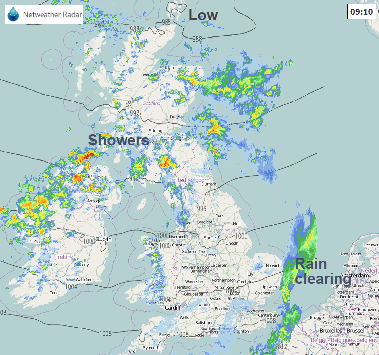 Netweather Radar UK rain