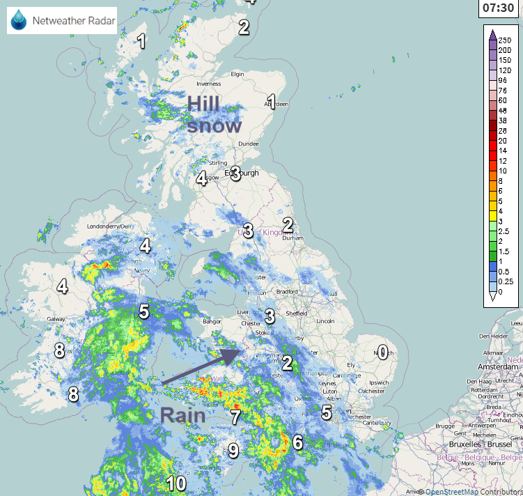 Election day rain UK