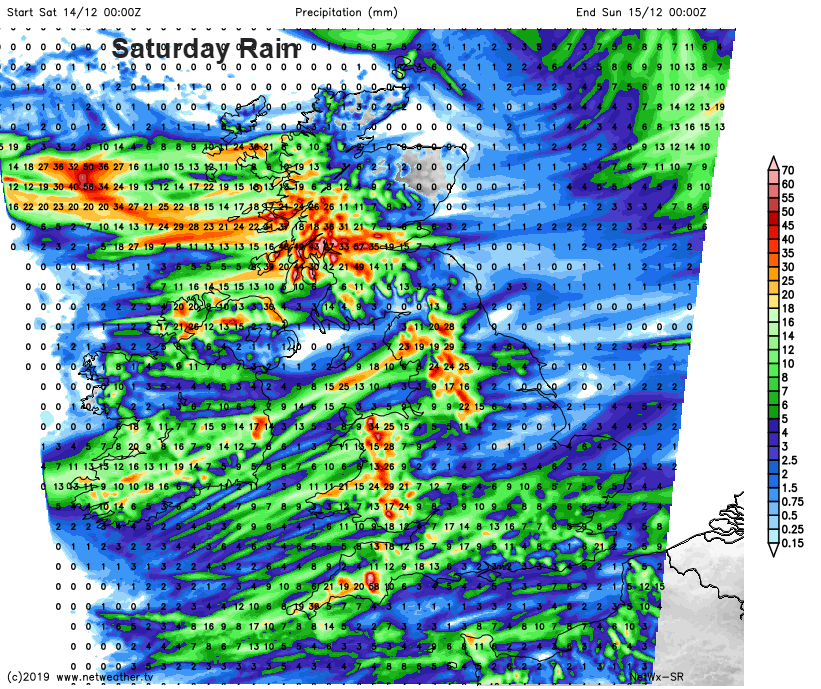 UK rain for December 14th