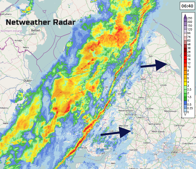 Line convection radar