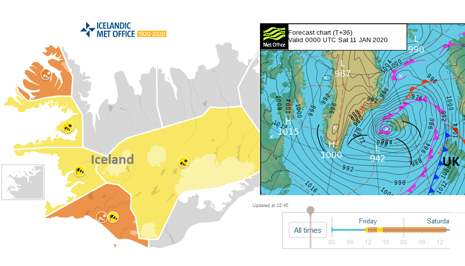 Iceland storm affecting UK weather this weekend 