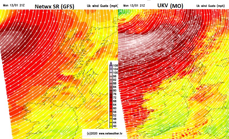 Core of strong winds Storm Brendan away to NW this eve