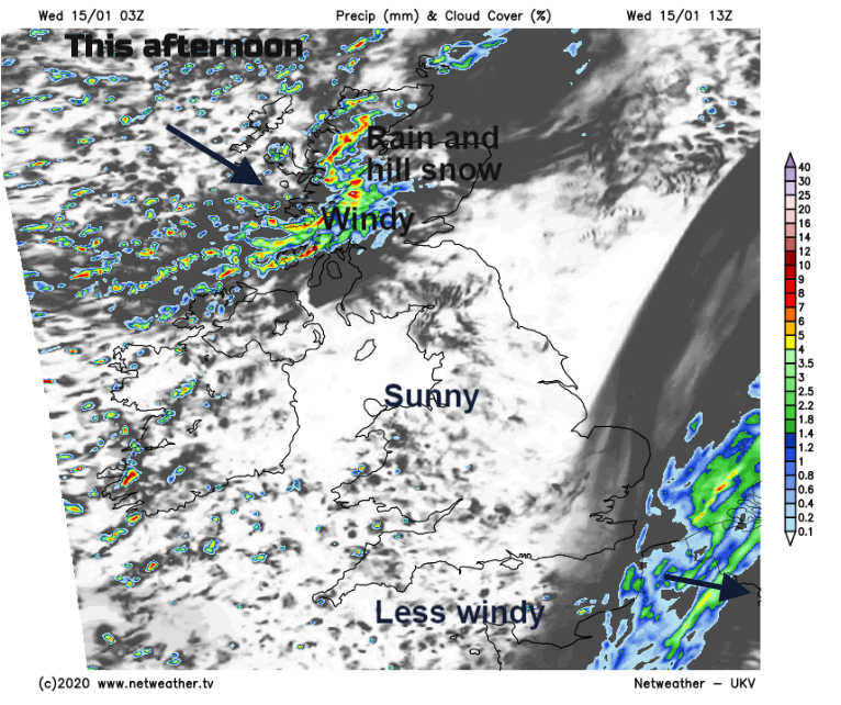 Wednesday UK weather