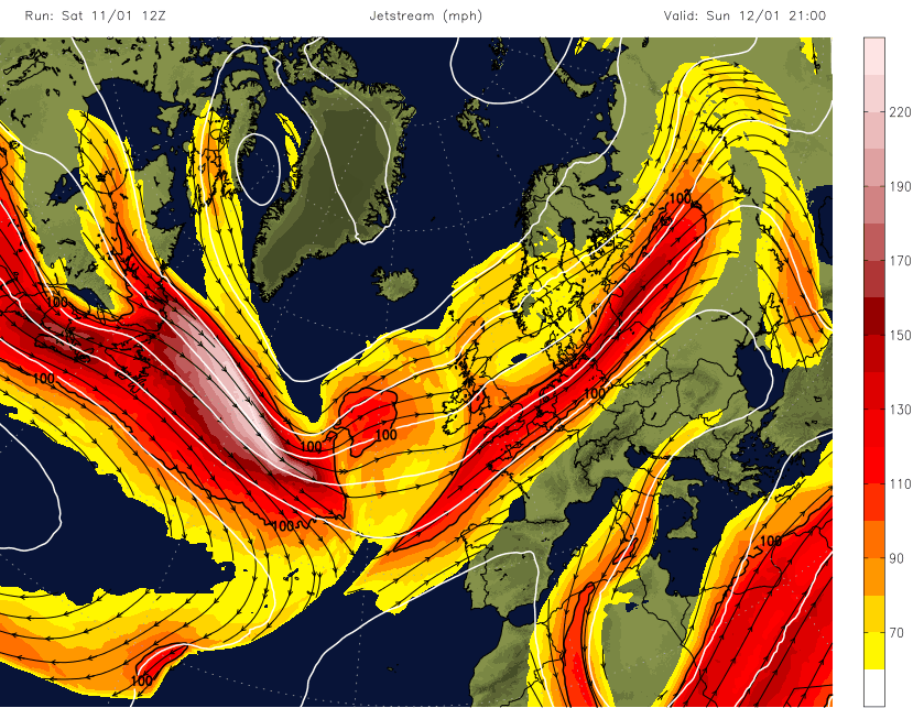 Jet stream Storm Brendan