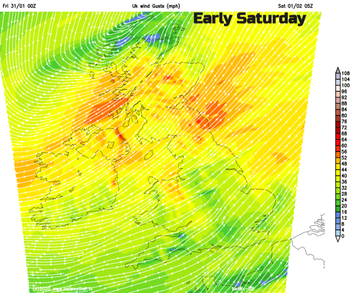 Mild UK weather: Strong winds and rain sweep in as January ends and a ...