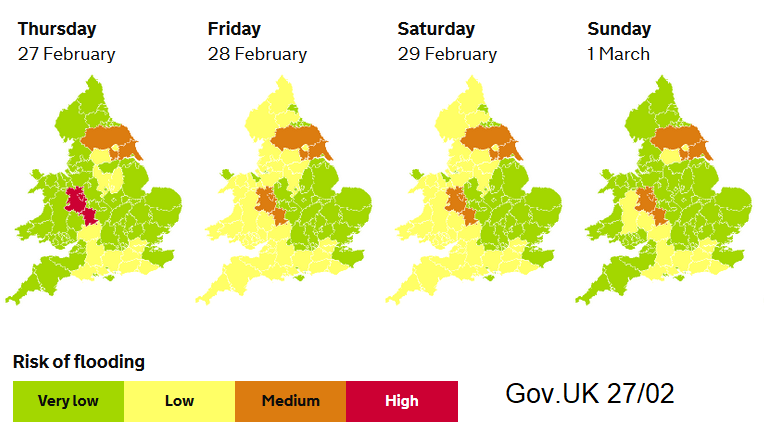 Flood warnings Environment Agency 