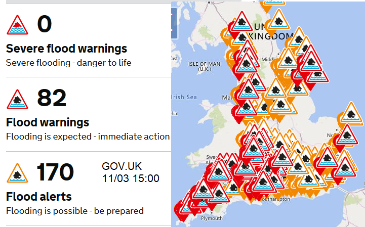 Env agency flood warnings 